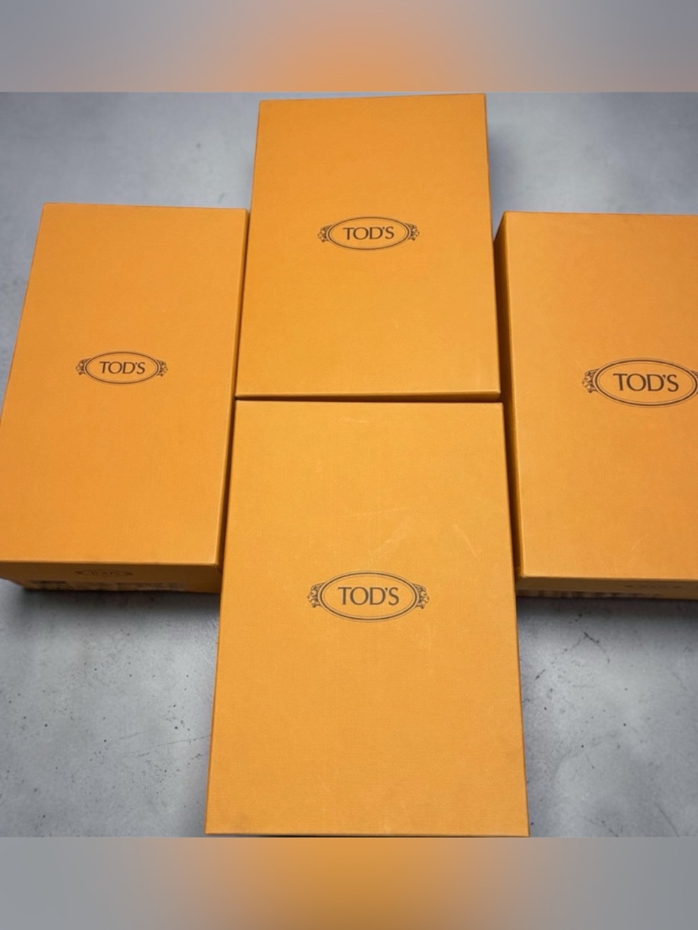 Tod's Orange Signature Shoe Bo(LOT OF 4)